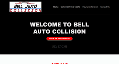 Desktop Screenshot of bellautocollision.com